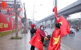 Hà Nội rộn ràng trong mưa lạnh trước trận chung kết U23 Châu Á